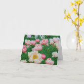 Carte Carte, "JARDIN DES PEONIES PASTEL" (Fleur jaune)