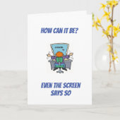 CARTE **CARTE "L'HUMOUR DE L'ÂGE / VOUS AVEZ L'AIR JEUNE (Fleur jaune)