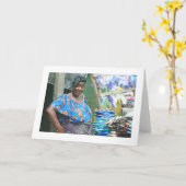 Carte Carte, "Madame de chaussure d'Abidjan " (Fleur jaune)