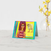 Carte carte-NOTECARD- humain en liberté (Fleur jaune)