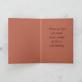 Carte Carte-personnaliser d'anniversaire de cheval (Intérieur)