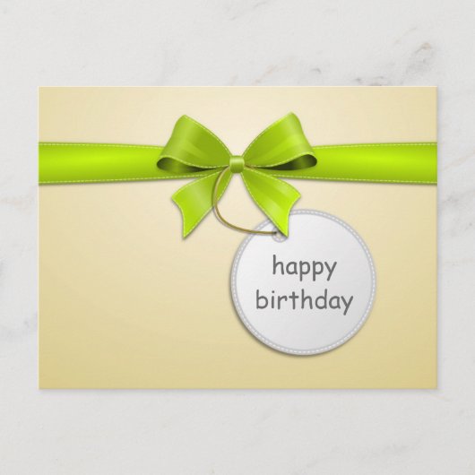 Carte Carte postale Boucle joyeux anniversaire (Devant)