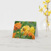CARTE "CARTE POUR NOTES FLORAL" (PHOTO) (Fleur jaune)