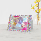 Carte Carte, saluant - quirlande électrique (Fleur jaune)