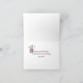 Carte Cartographie d'animal de souris lunettes 4e Annive (Intérieur)