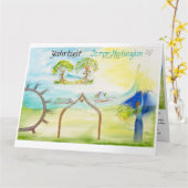 Carte Cartographie du voyage ; Yahrzeit (Fleur jaune)