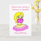 Carte Cartographie Femme Facemask Lipstick Blonde Annive (Fleur jaune)