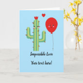 Carte Carton d'amour mignon personnalisable (Fleur jaune)