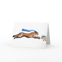 Carton D'Anniversaire Du Gâteau Cheetah Et Runaway