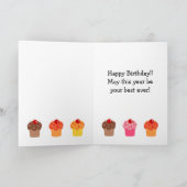 Carte Carton d'anniversaire pour marionnettes du Labrado (Intérieur)