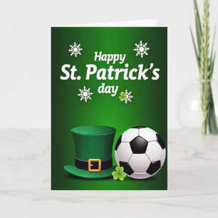 Carte Carton de football de la Saint-Patrick joyeuse
