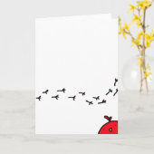 Carte Carton de Noël (Fleur jaune)