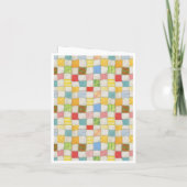 Carte Carton de note CRAZY QUILT / Blanc (Dos)