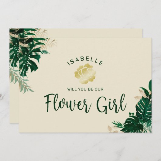 Carte Carton de Proposition de Demoiselle d'Honneur aux (Devant / Derrière)