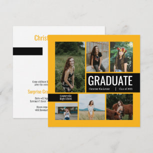 Carte Carton d'invitation à la remise des diplômes photo