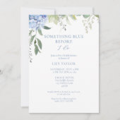 Carte Carton d'invitation de douche de mariée Hydrangea (Devant)