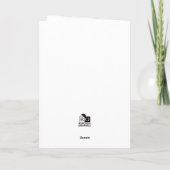 Carte Carton d'invitation de fête à initiale botanique F (Dos)