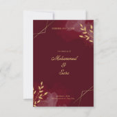 Carte Carton d'invitation de mariage (Devant)