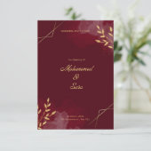 Carte Carton d'invitation de mariage (Debout devant)