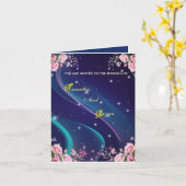 Carte Carton d'invitation de mariage Galaxie florale rom (Fleur jaune)