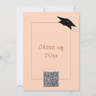Carte Carton d'invitation personnalisé avec code QR pour