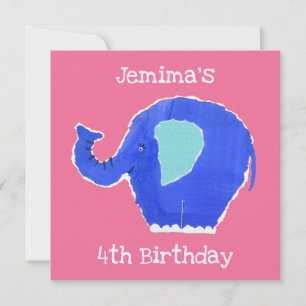 Carte Carton d'invitation personnalisé pour l'anniversai