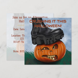 Carte Carton d'invitation pour une fête d'Halloween extr