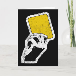 Carte Carton jaune arbitre entraîneur sports football so