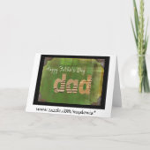 Carte Carton papa (Dos)