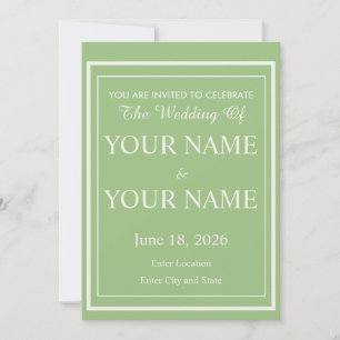 Carte Cartons d'invitation de mariage