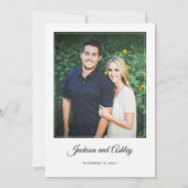 Carte Cartons d'invitation de mariage | (Dos)