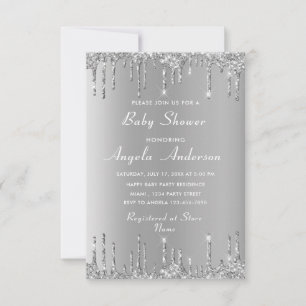 Carte Cartons d'invitation pour Baby Shower avec Code QR
