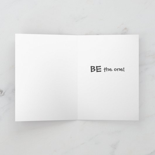 Carte Cartoon "Always One" (Intérieur)