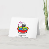 Carte Cartoon Black Labrador & Rubber Ducs (Dos)