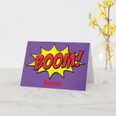 Carte Cartoon Boom Thunder_Cove (Fleur jaune)