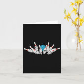 Carte Cartoon Bowling Peur Bowling Pins Drôle Sport Bo (Fleur jaune)