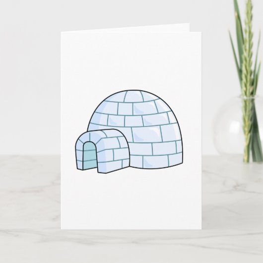 Carte Cartoon Igloo (Devant)