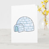 Carte Cartoon Igloo (Fleur jaune)