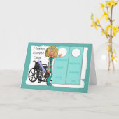 Carte Cartoon Nurse, Nurse Day Greeting Card (Fleur jaune)