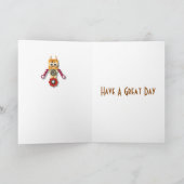 Carte Cartoon Robot Editable Children's Birthday (Intérieur)