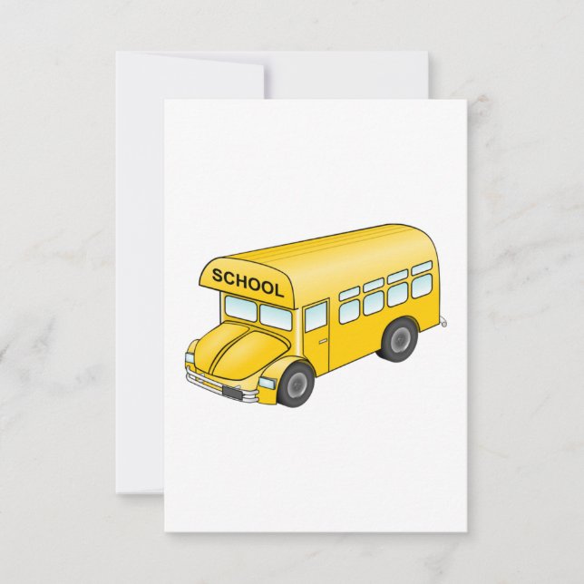 Carte Cartoon School Bus (Devant)
