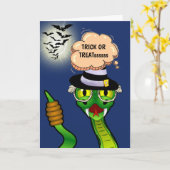 Carte Cartoon sonnette de crotales de crotales de carica (Fleur jaune)