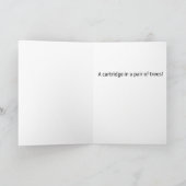 Carte Cartouche amusante à la luge dans une paire d'arbr (Intérieur)