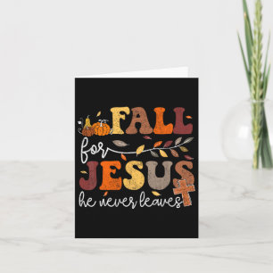 Carte Cas For Jesus He Never Leaves Women Christian Fai