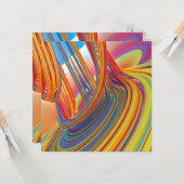 Carte Cascade de couleur (Devant/Arrière en situation)