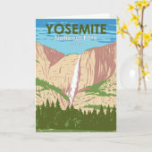 Carte Cascade de Yosemite National Park California (Fleur jaune)