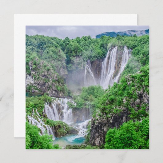 Carte Cascade des lacs Plitvice (Devant / Derrière)