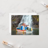 Carte Cascade et bateau (Devant/Arrière en situation)