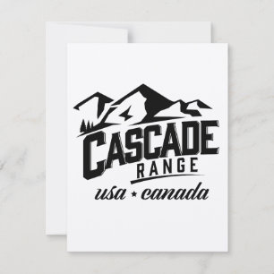 Carte Cascade Range États-Unis Canada logo.
