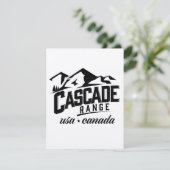 Carte Cascade Range États-Unis Canada logo. (Debout devant)